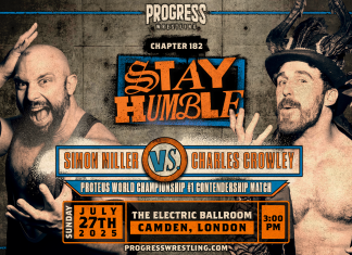 News: Charles Crowley vs Simon Miller Set for PROGRESS Wrestling Chapter 182